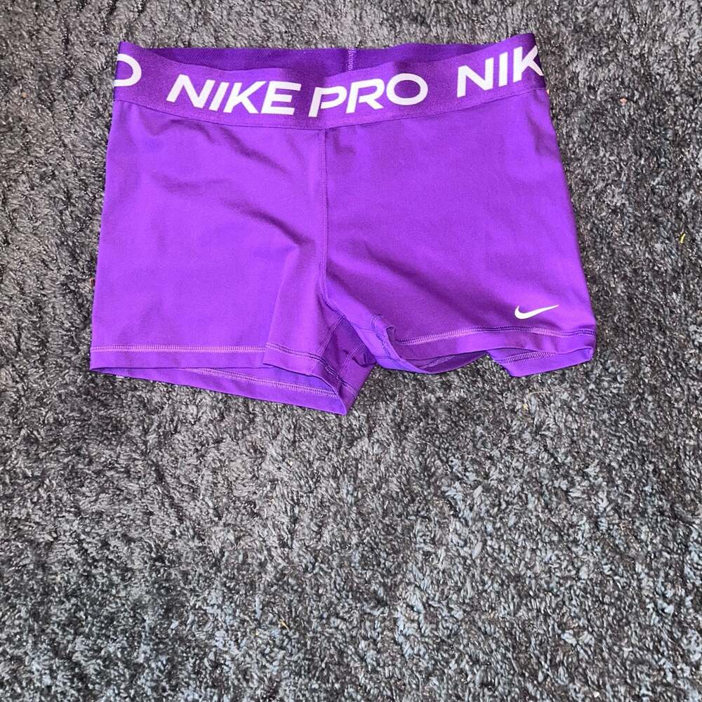 Nike Pro Dri-FIT 3" Training Shorts Purple Women's Size L